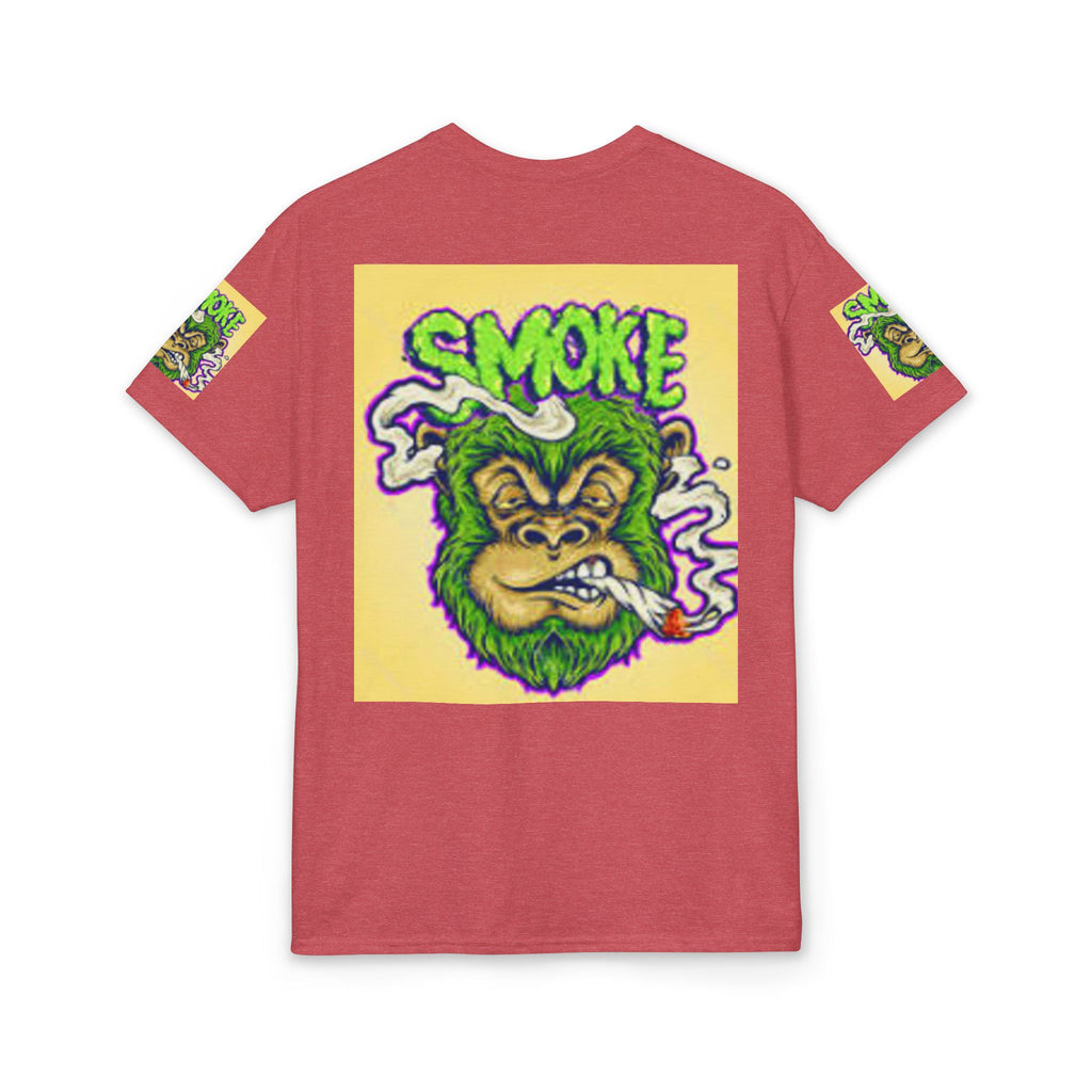 Cannabis Monkey T-Shirt — Retro Smoky Gorilla Graphic Tee
