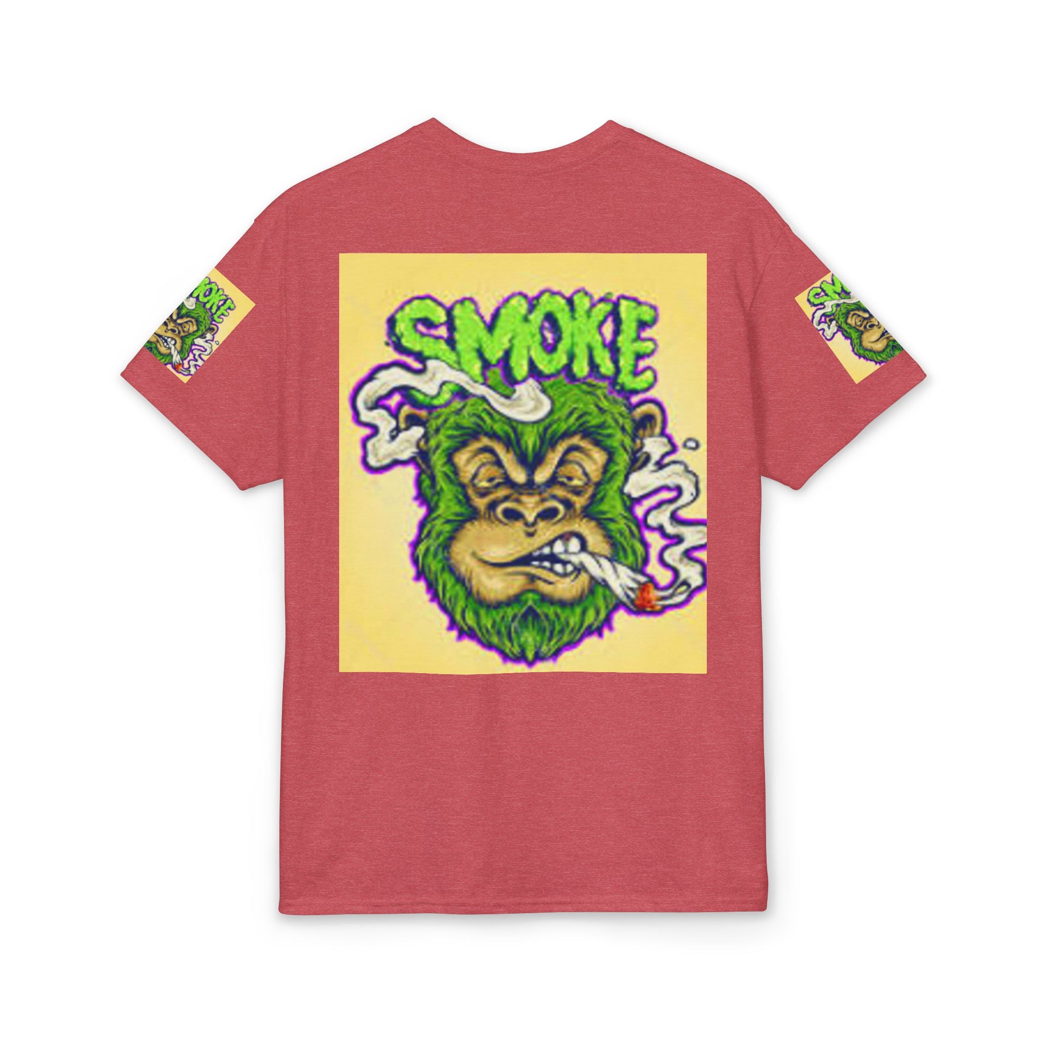 Cannabis Monkey T-Shirt — Retro Smoky Gorilla Graphic Tee