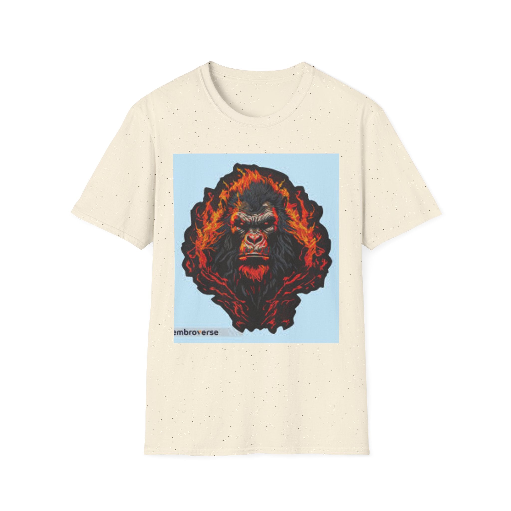 Gorilla Gang Graphic T-Shirt — Fiery Ape Skull Streetwear Tee